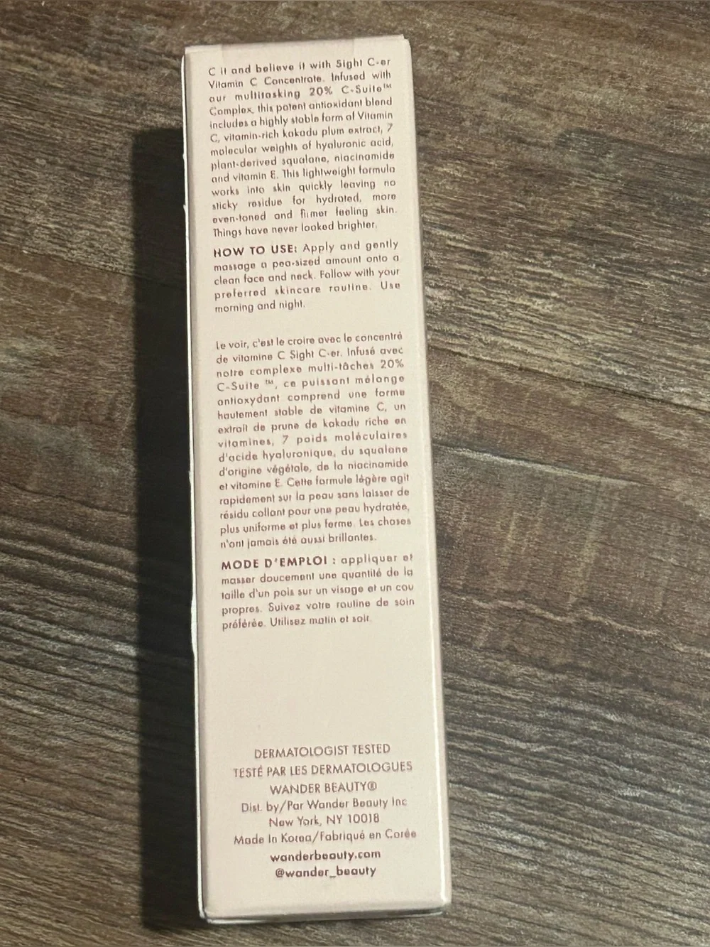 Wander Beauty Sight C-ER Vitamin C Concentrate Brightening Day Treatment 1 oz